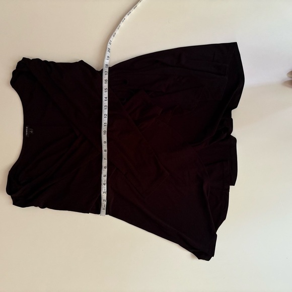 Torrid Elegant Wrap Style Black Blouse - Picture 5 of 8